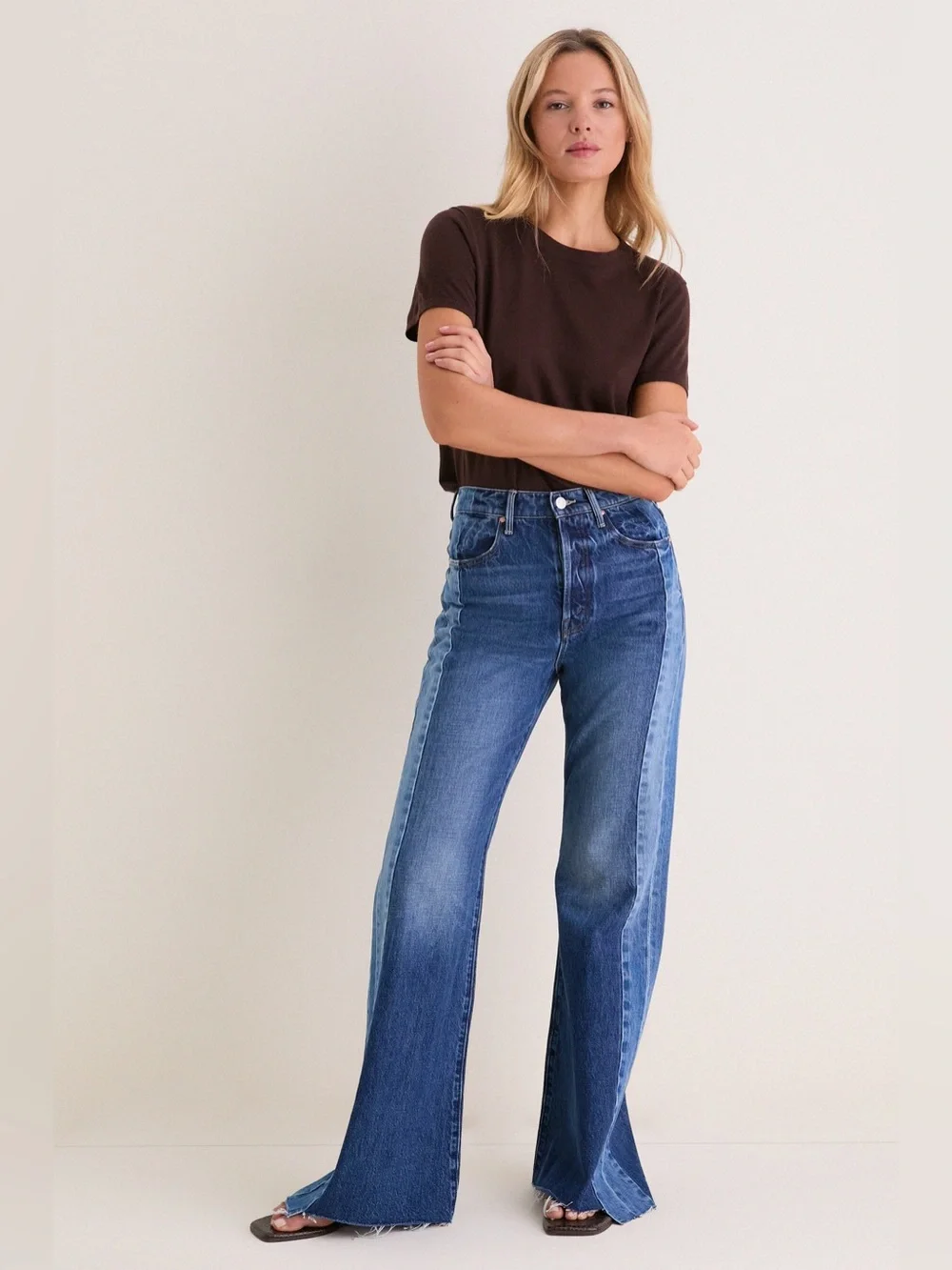 MOTHER The Tux Sidestepper Sneak Fray Jeans - Picture 14 of 14